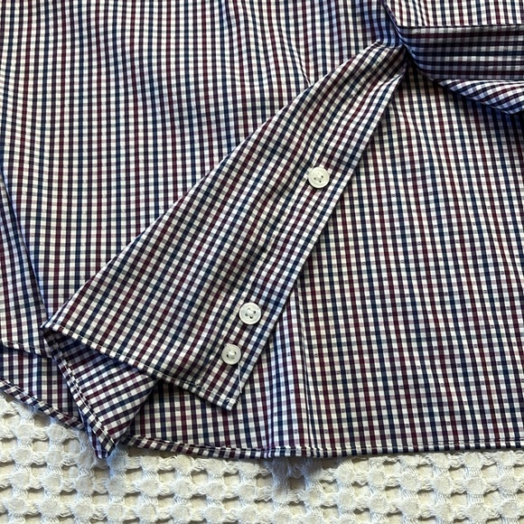 NWT Michael Kors Button Down Shirt Slim Tall Size 18 38/39 2XL - Picture 5 of 11